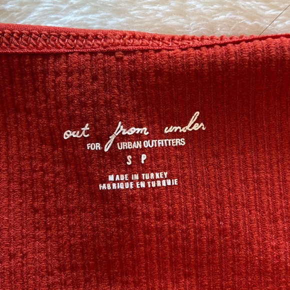 URBAN OUTFITTERS Skinny Strap Rust Bodysuit - Picture 3 of 3